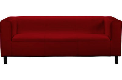 ColourMatch Moda Regular Fabric Sofa - Poppy Red